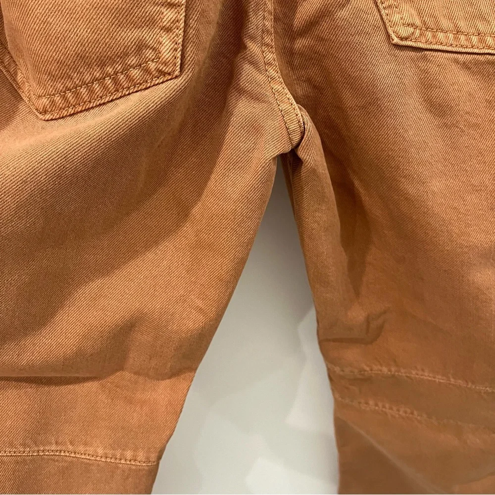 Free People Jeans Barrel Leg Good Luck Tan Brown size 25